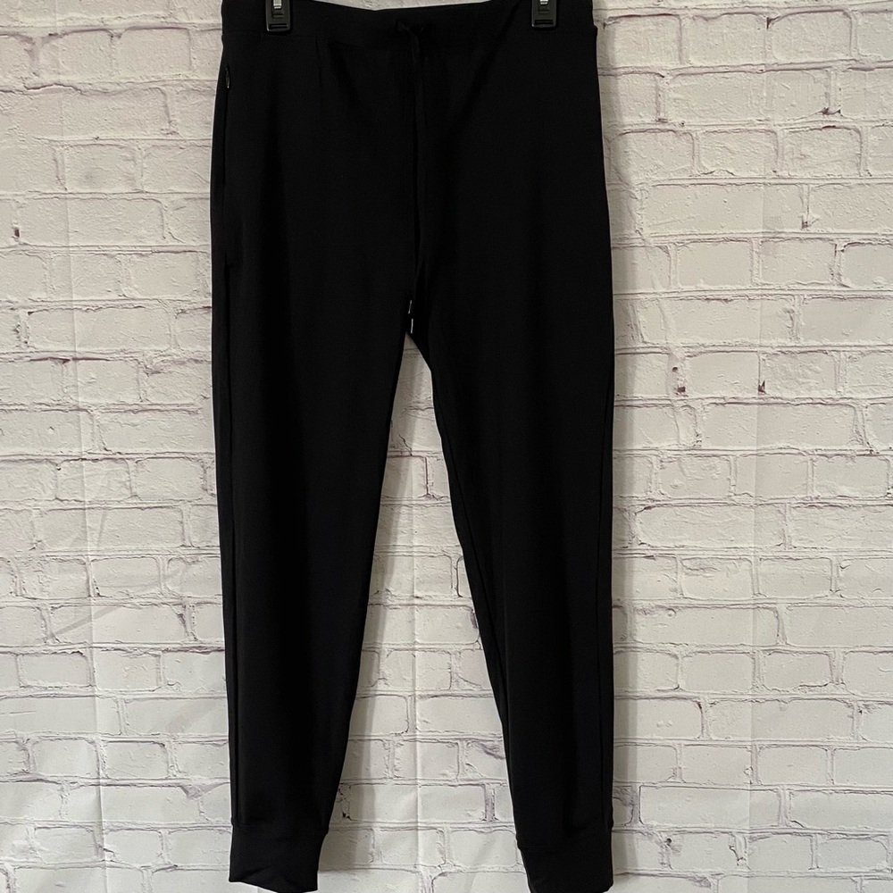 JOE FRESH NYLON BLEND DRAWSTRING WAIST BLACK JOGGER SIZE MEDIUM NWOT